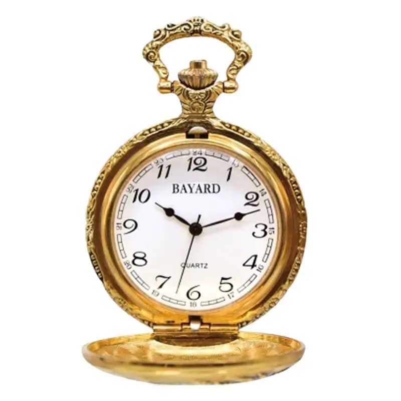 Bayard Montre Gousset Quartz Motif Chasse L1755
