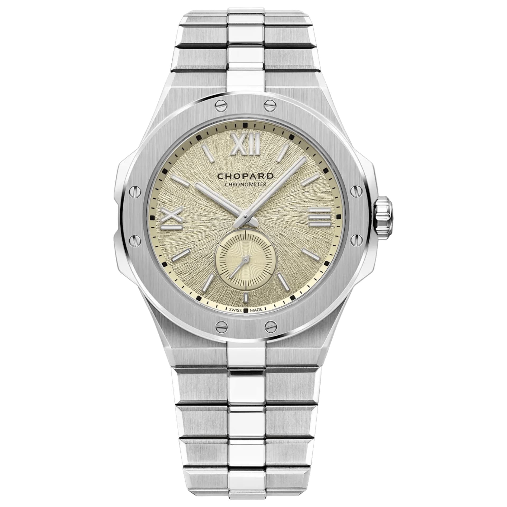 Chopard Montre Chopard Alpine Eagle 41 XPS automatique cadran ivoire bracelet acier 41 mm