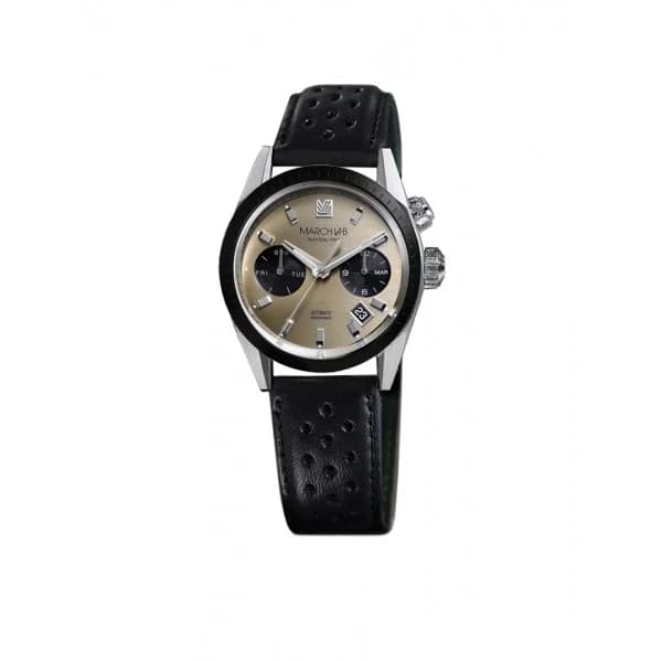 March LA.B Montre MARCH LA.B Agenda Automatique Cadran Magnum Bracelet Buffle