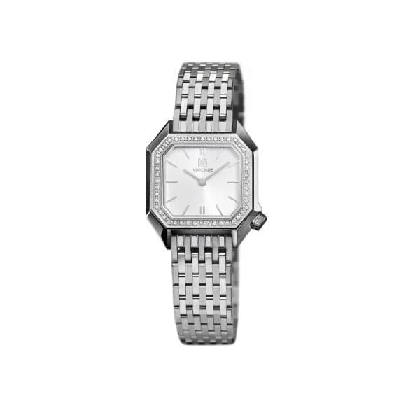 March LA.B Montre March LA.B Lady Mansart Electrique Diamants Acier Acier Poli-Brossé 9 maillons