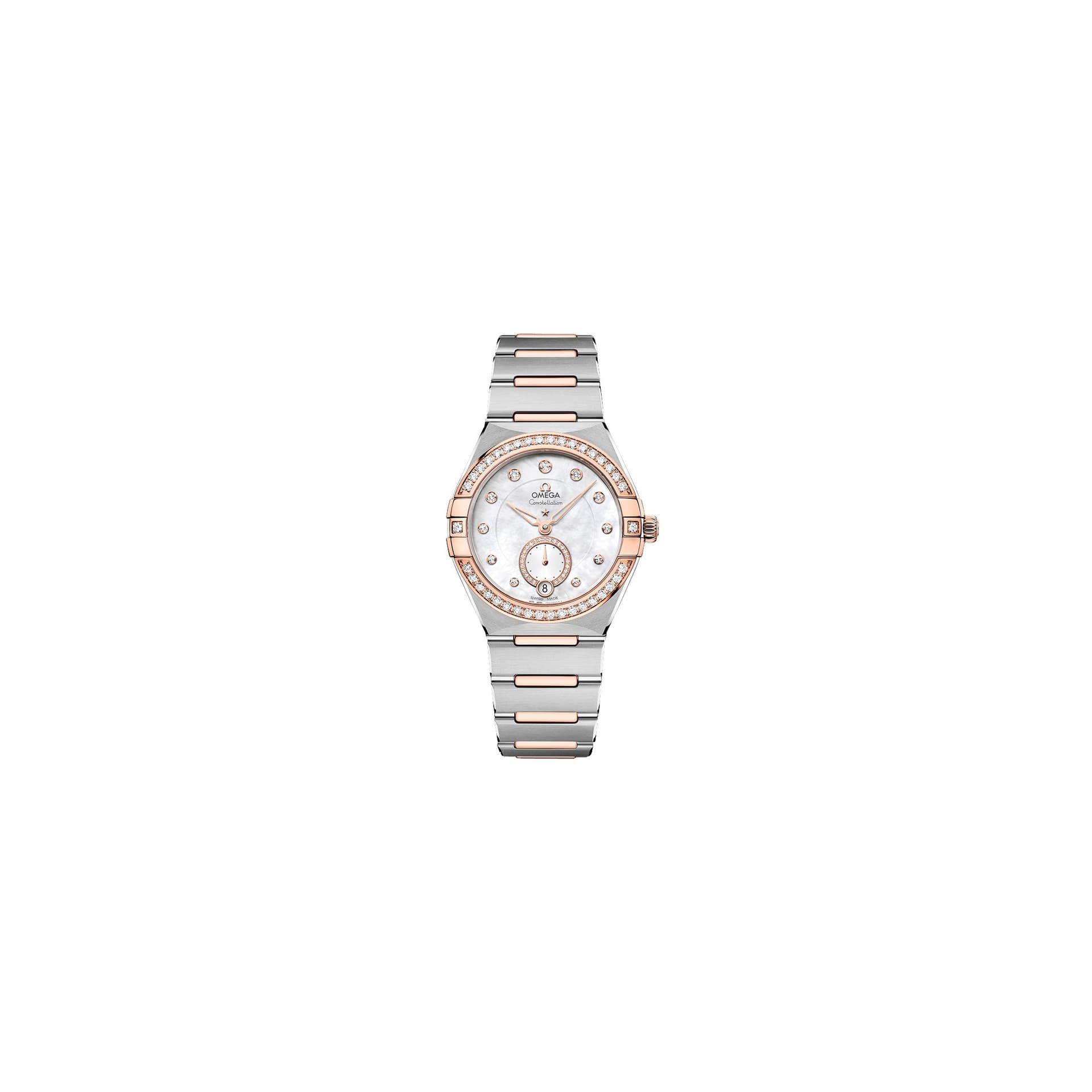 Omega Constellation Master Chronometer — cadran blanc diamants