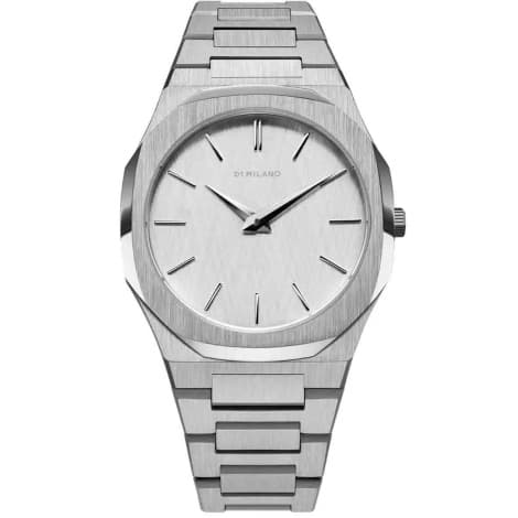 D1 Milano Montre D1 Milano Ultra Thin Linen Quartz - 40 mm- Cadran Argent - UTBJ23