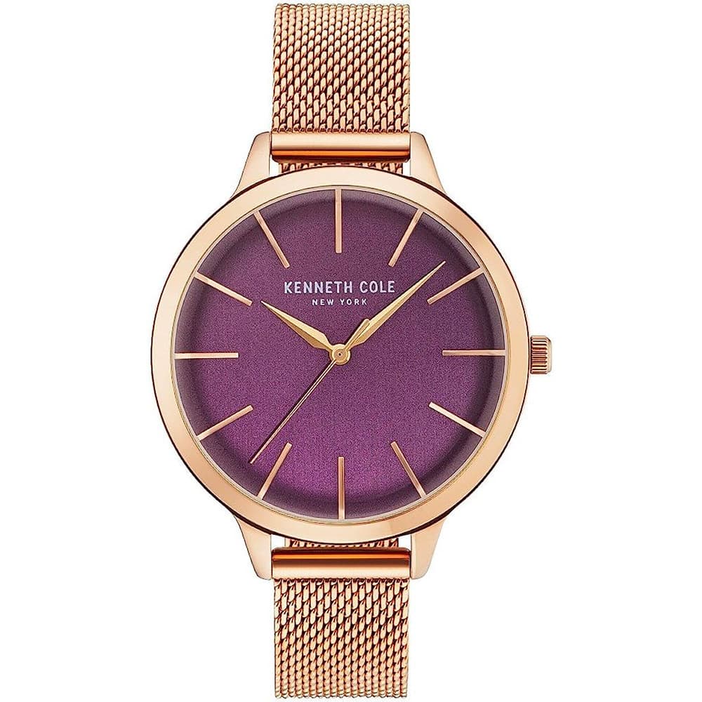 Kenneth Cole Montre Kenneth Cole Collection Madison en Acier et PVD Doré Rose