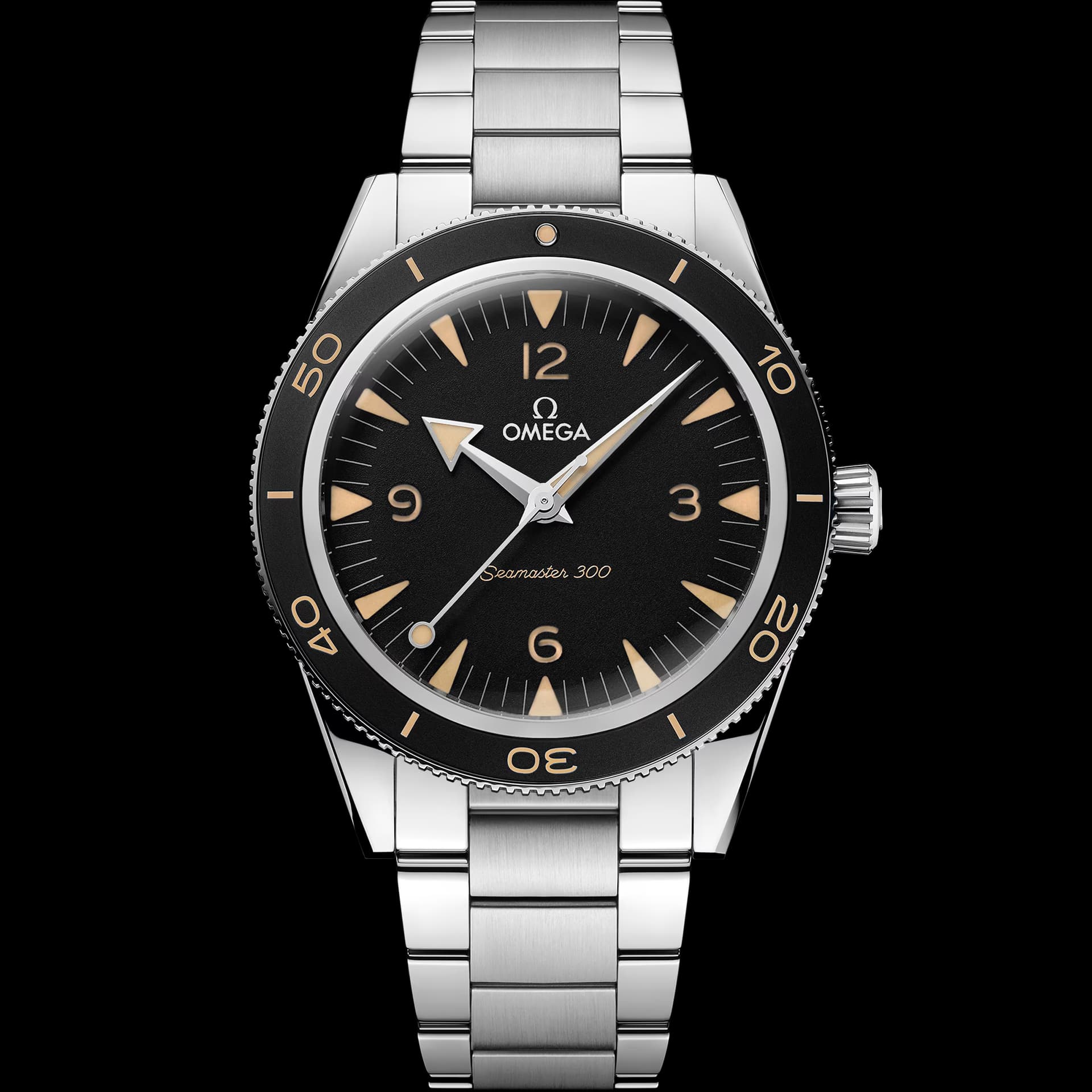 Omega Seamaster 41 mm, acier sur acier