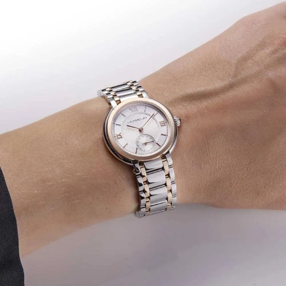 Michel Herbelin Montre Michel Herbelin Galet Acier inoxydable PVD or rose 31.5 mm - 10630BTR28