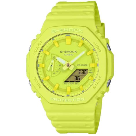 Casio Montre GShock Classic - Série GA-2100 - Vert Fluo 48.5 x 45.4 mm- GA-2100-9A9