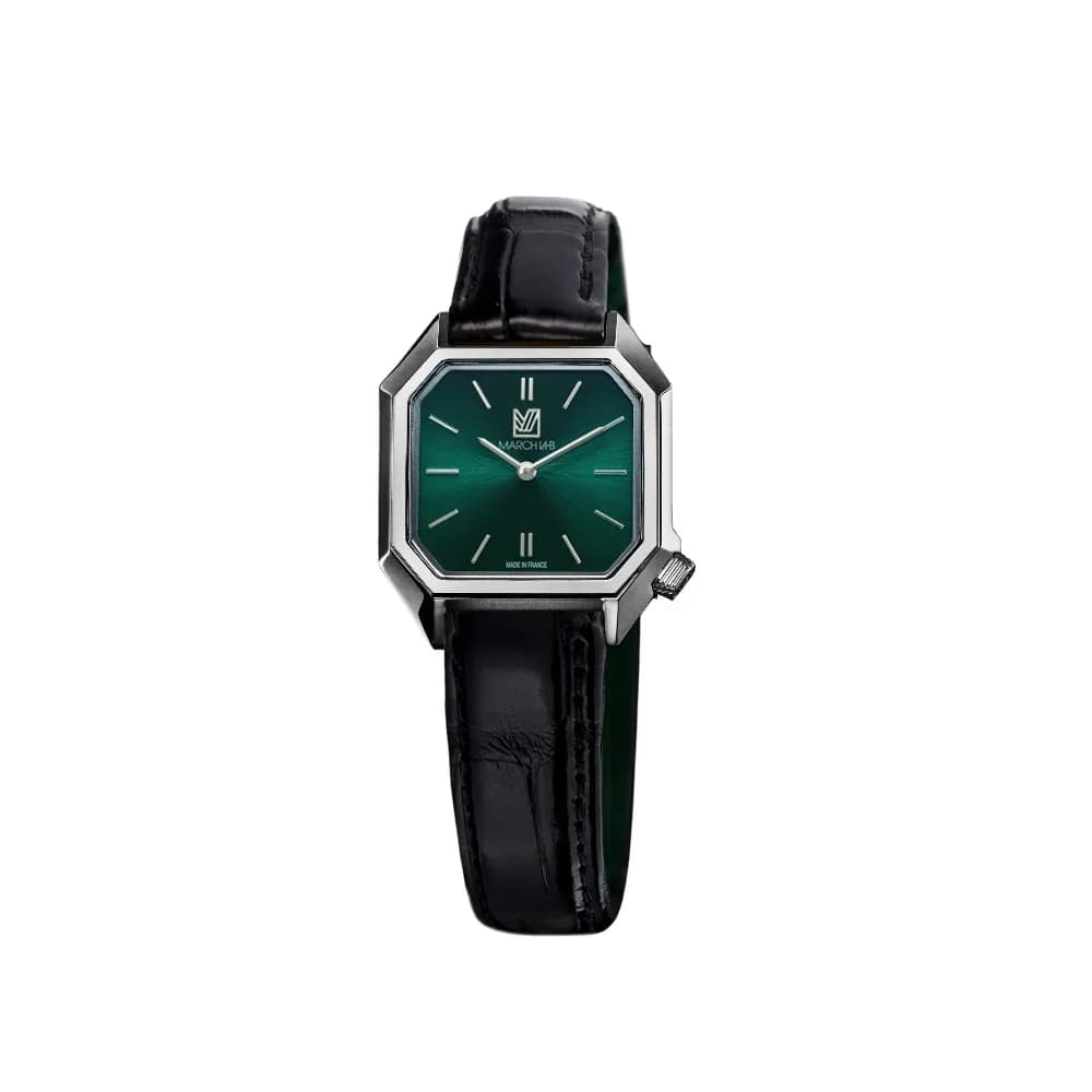 March LA.B Lady Mansart Electrique - Forest - Alligator Noir