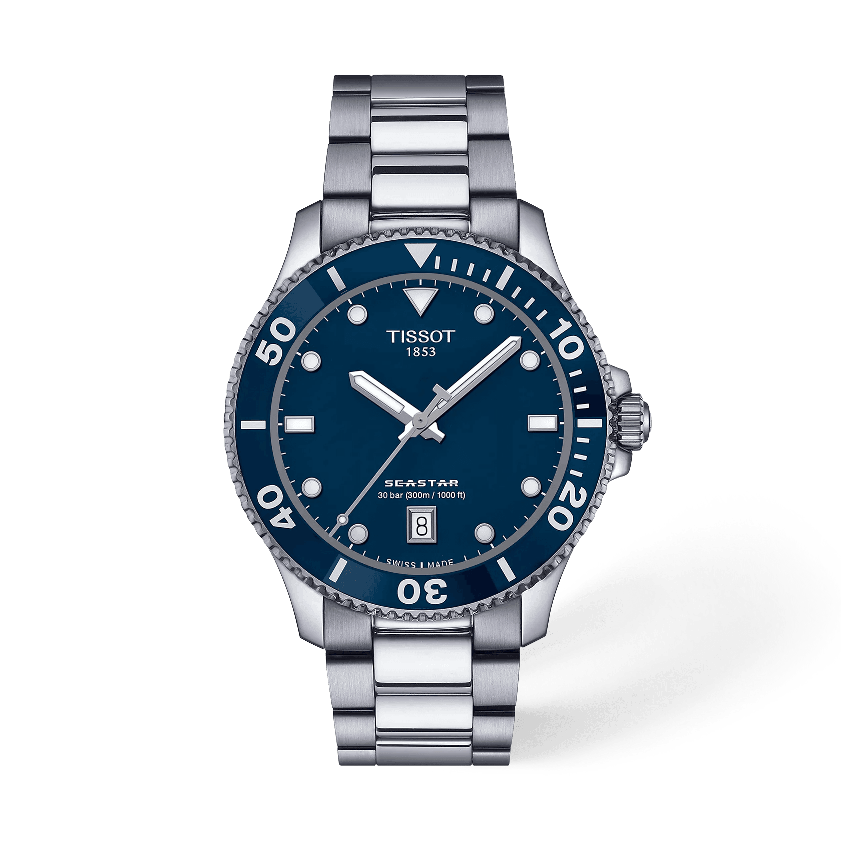 Tissot Seastar 1000 — cadran bleu