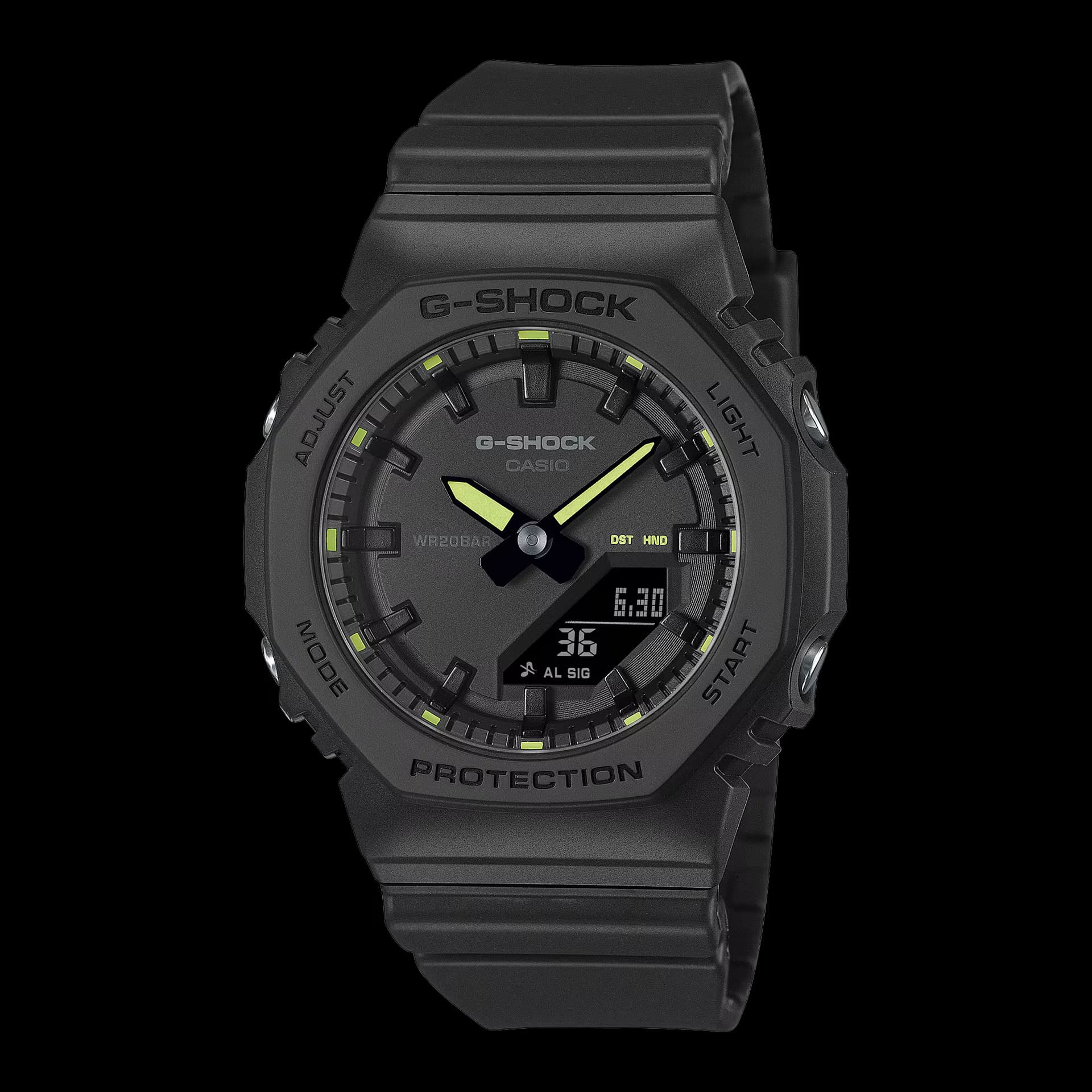 Casio G-Shock GMA-P2100SA — boîtier noir