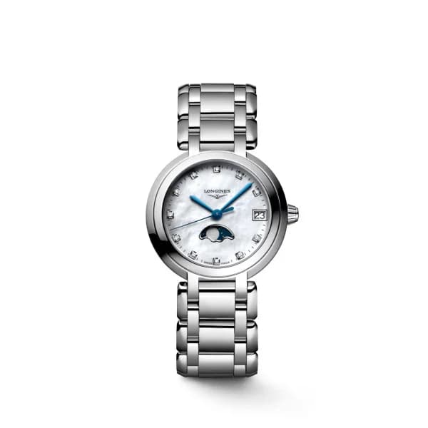Longines Montre Longines elegant collection 25.50 mm Automatique Cadran Blanc mat Bracelet Acier