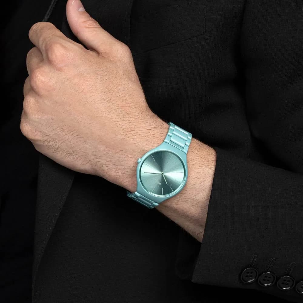 Rado True Thinline Slightly Greyed English Green