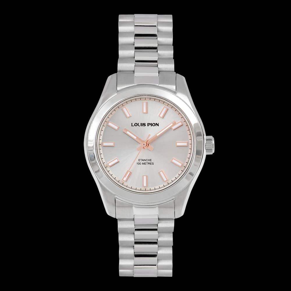 Louis Pion Montre quartz Femme Adrienne Blanc