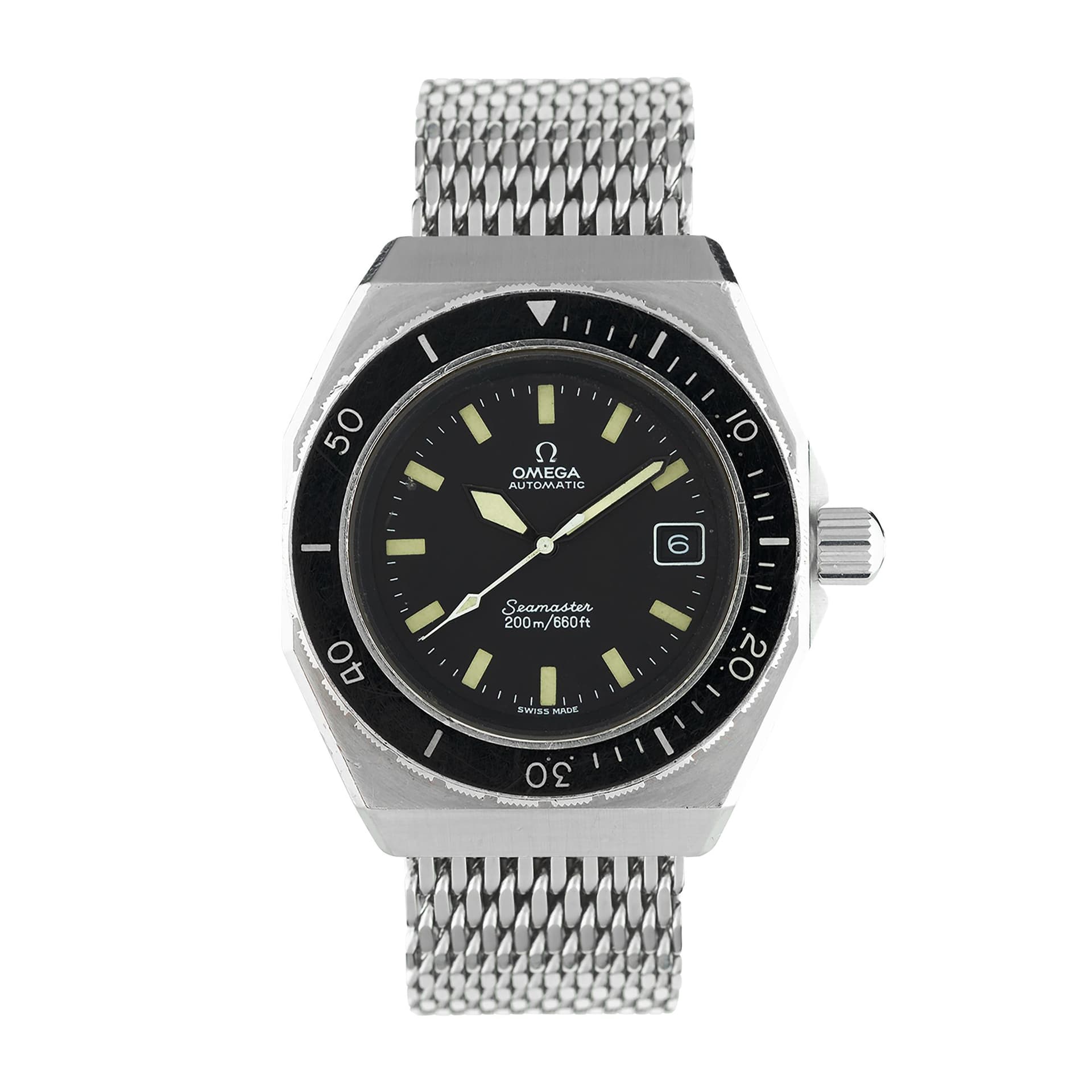 Omega Montre Omega Seamaster 200 ST "SHOM" 166.0177 automatique 42 mm circa 1970's avec Watch Certificate