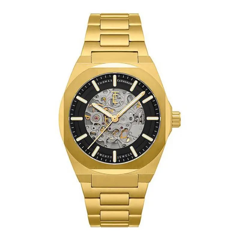 Thomas Earnshaw Montre Fowler Skeleton Automatic Doré ES-8263-AA
