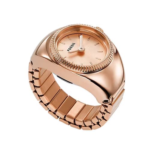 Fossil Bague-montre — cadran rose
