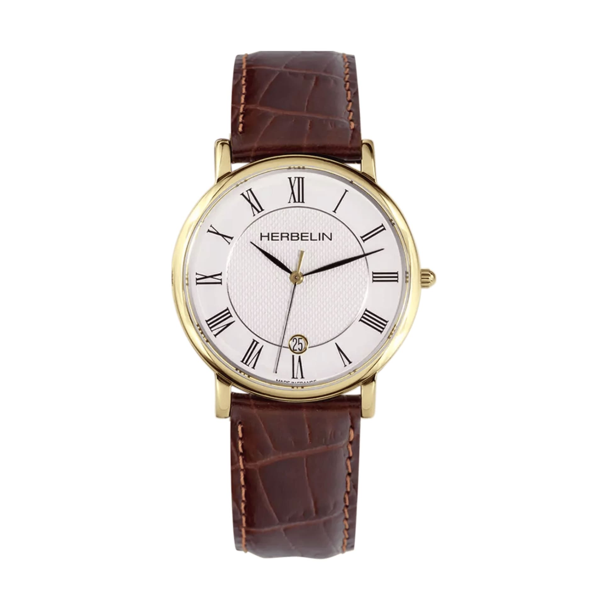 Michel Herbelin Montre Herbelin Classique Acier et PVD Doré 38 mm - 12248P08MA