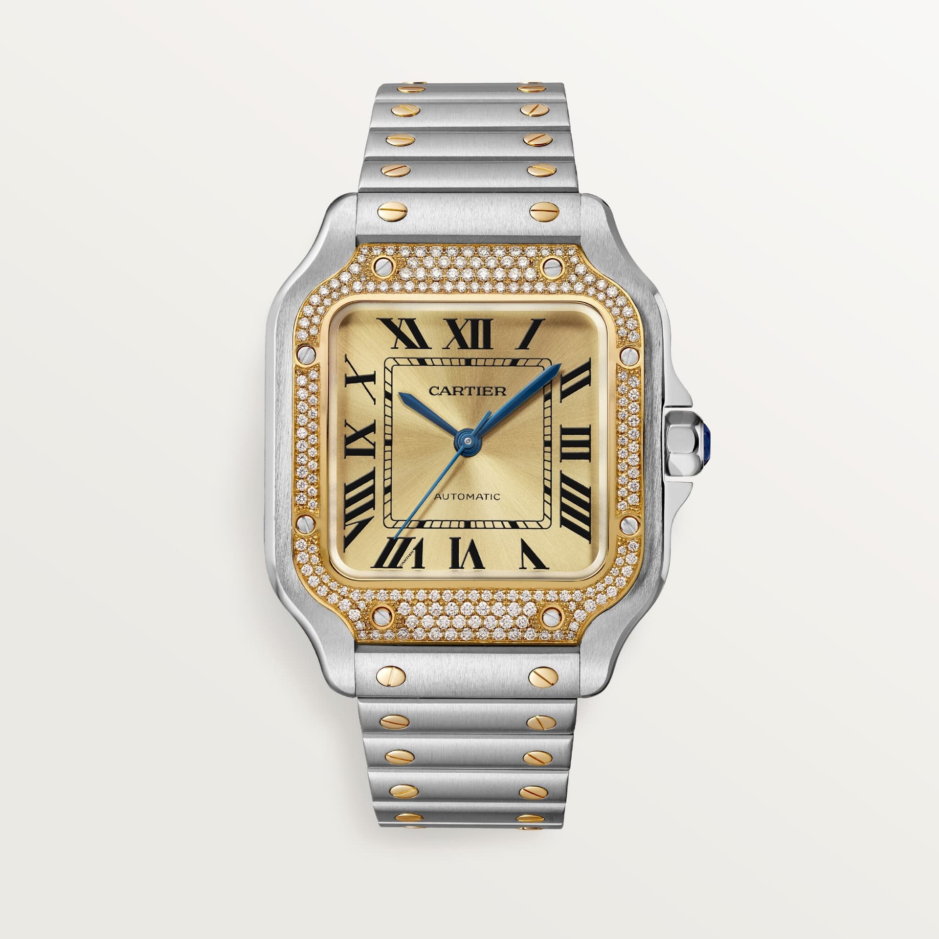 Cartier Santos — cadran doré