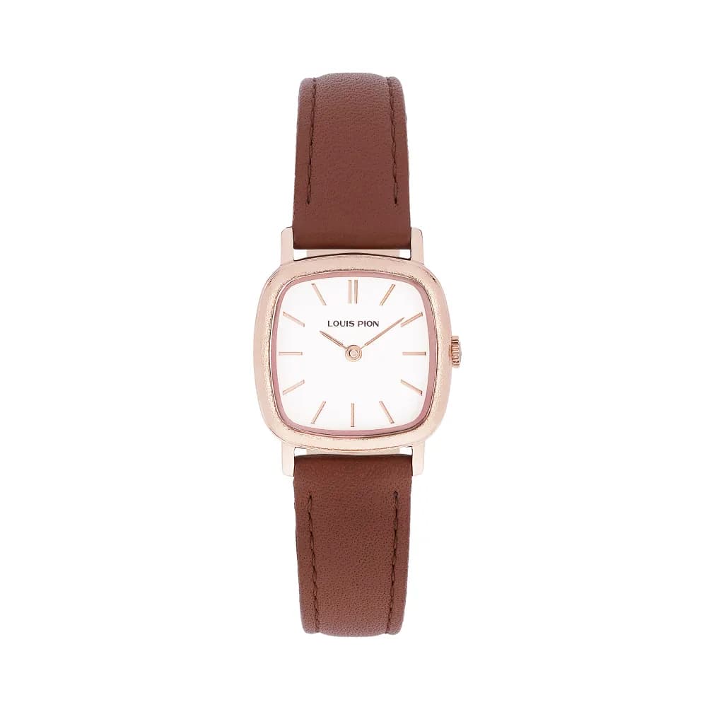 Louis Pion Montre quartz Femme Rose Blanc