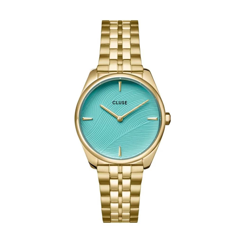 Cluse Féroce Petite Steel — cadran bleu