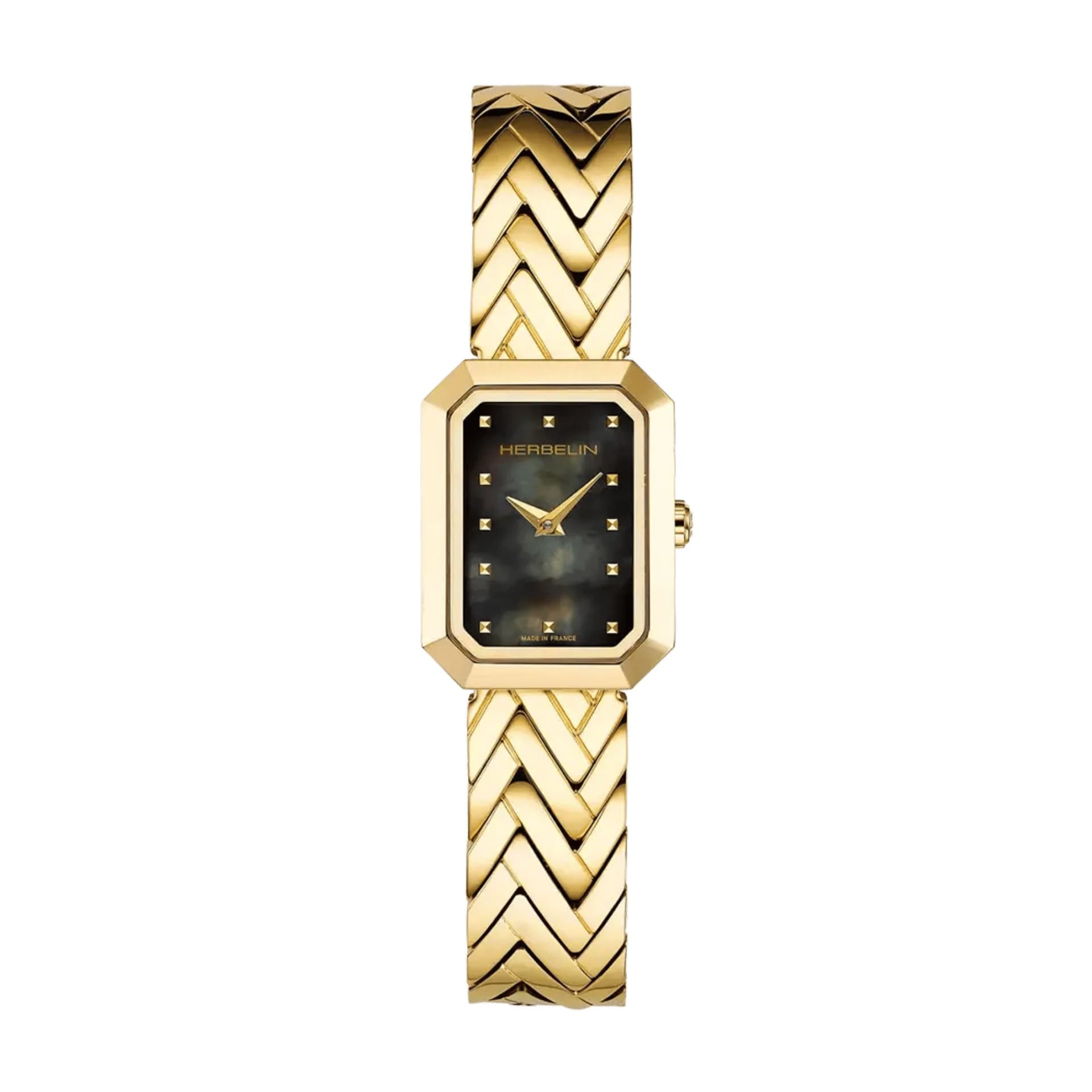 Michel Herbelin Montre michel herbelin Octogone Acier PVD Doré - 17446BP49