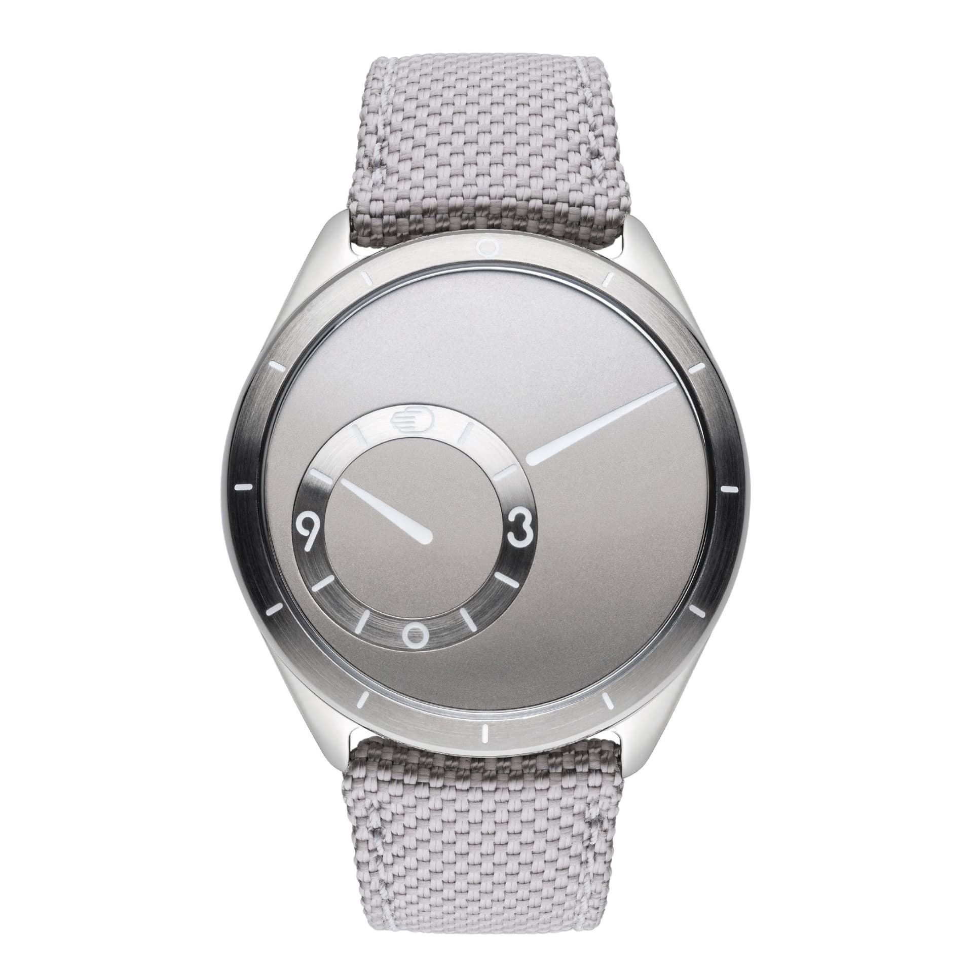 Ressence Montre Ressence TYPE 9 Grey titane automatique cadran gris bracelet synthétique tissé 39 mm