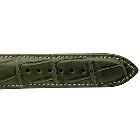 Bracelet de montre Crocodile Homme de couleur Kaki -Clémentine - 18614E-20