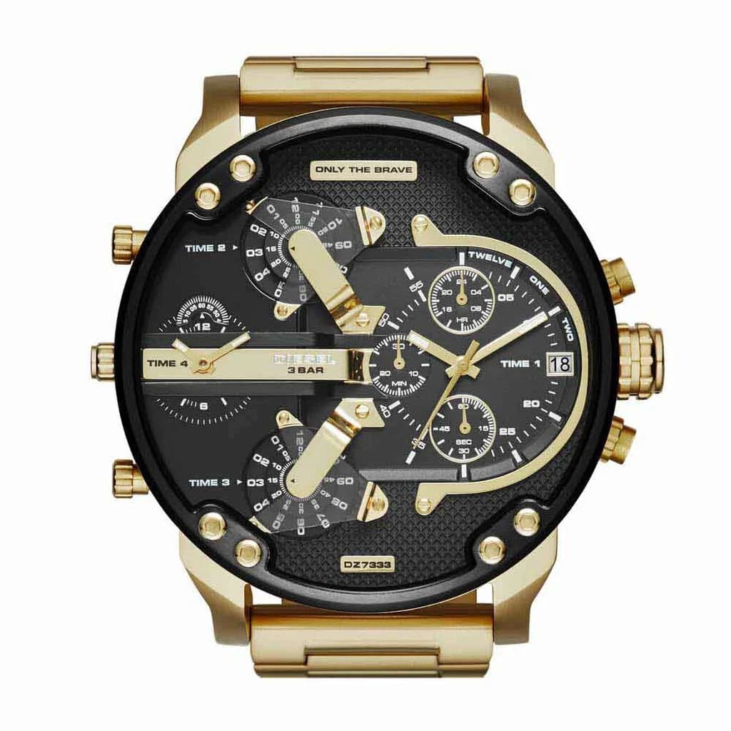 Diesel Montre Analogique Homme Diesel Acier Jaune DZ7333