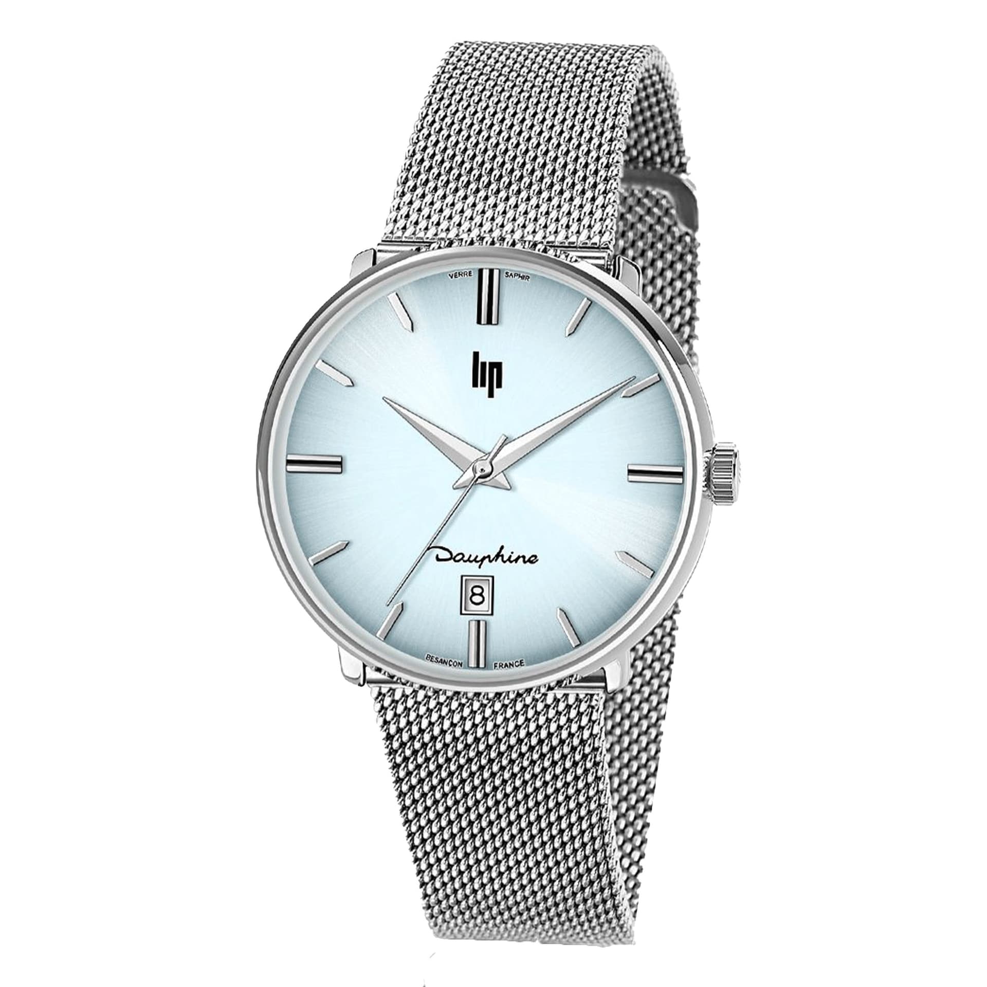Lip Montre Lip Dauphine 671954- Homme - cadran Turquoise- 38 mm - Acier 316L