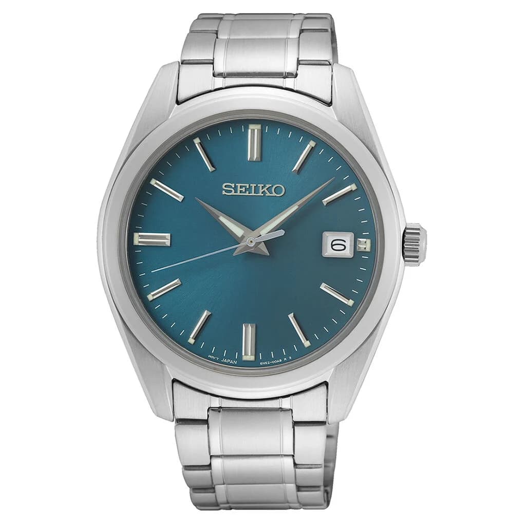Seiko Montre Classique — cadran bleu