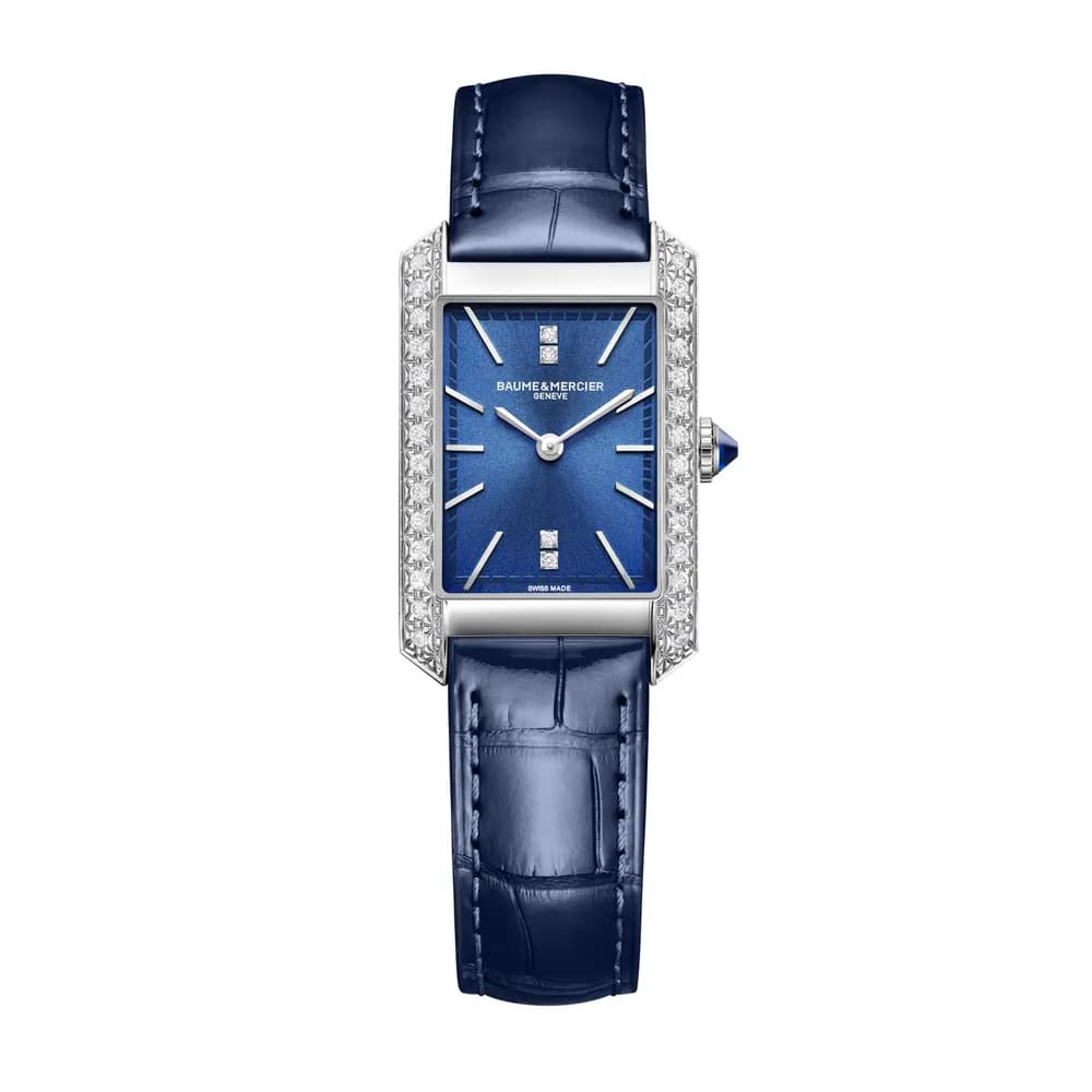 Baume & Mercier Montre quartz Femme Hampton Bleu foncé