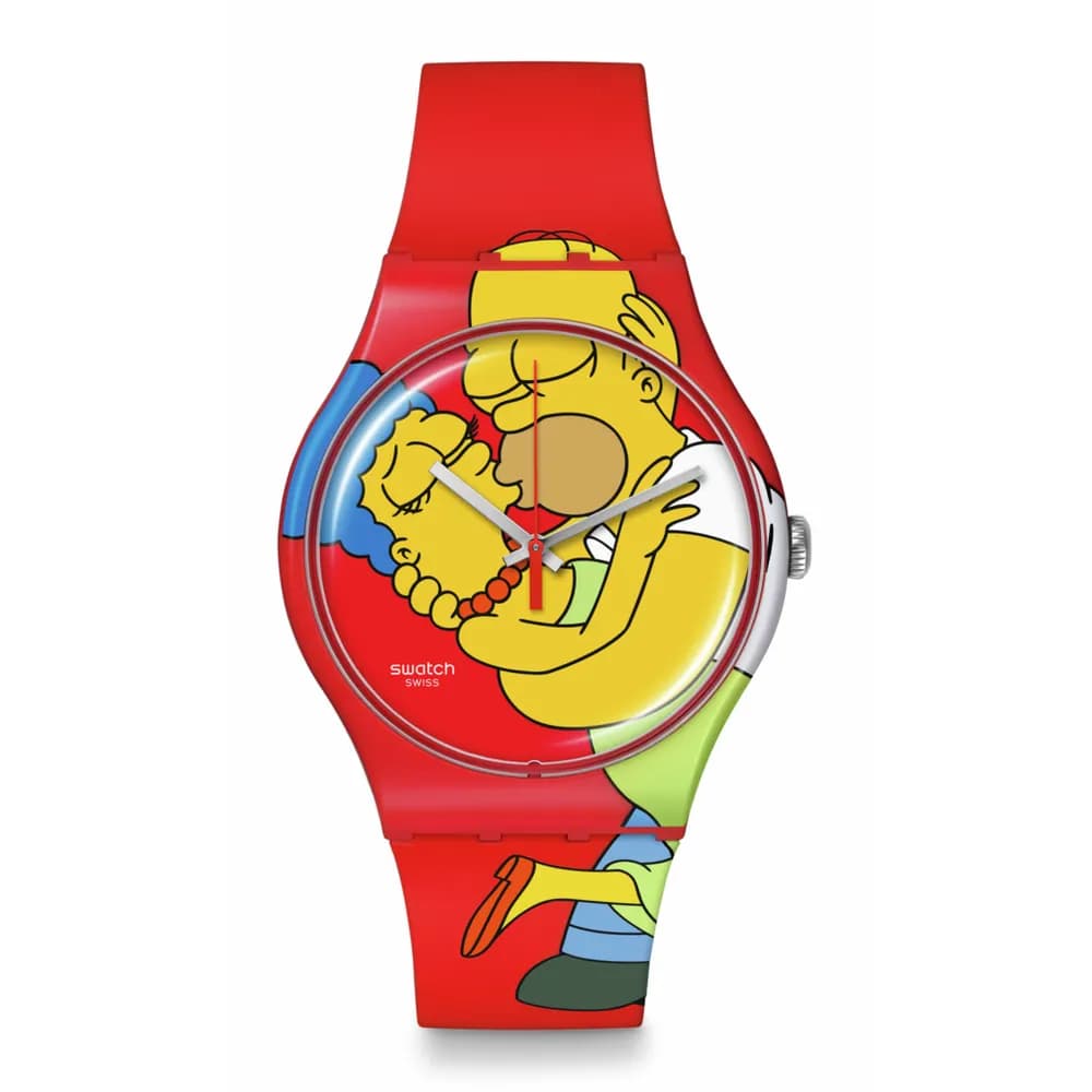 Swatch The Simpsons — cadran rouge
