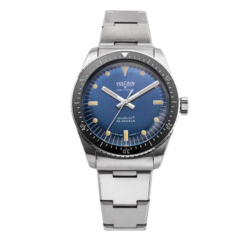 Vulcain Skindiver Nautique - Blue
