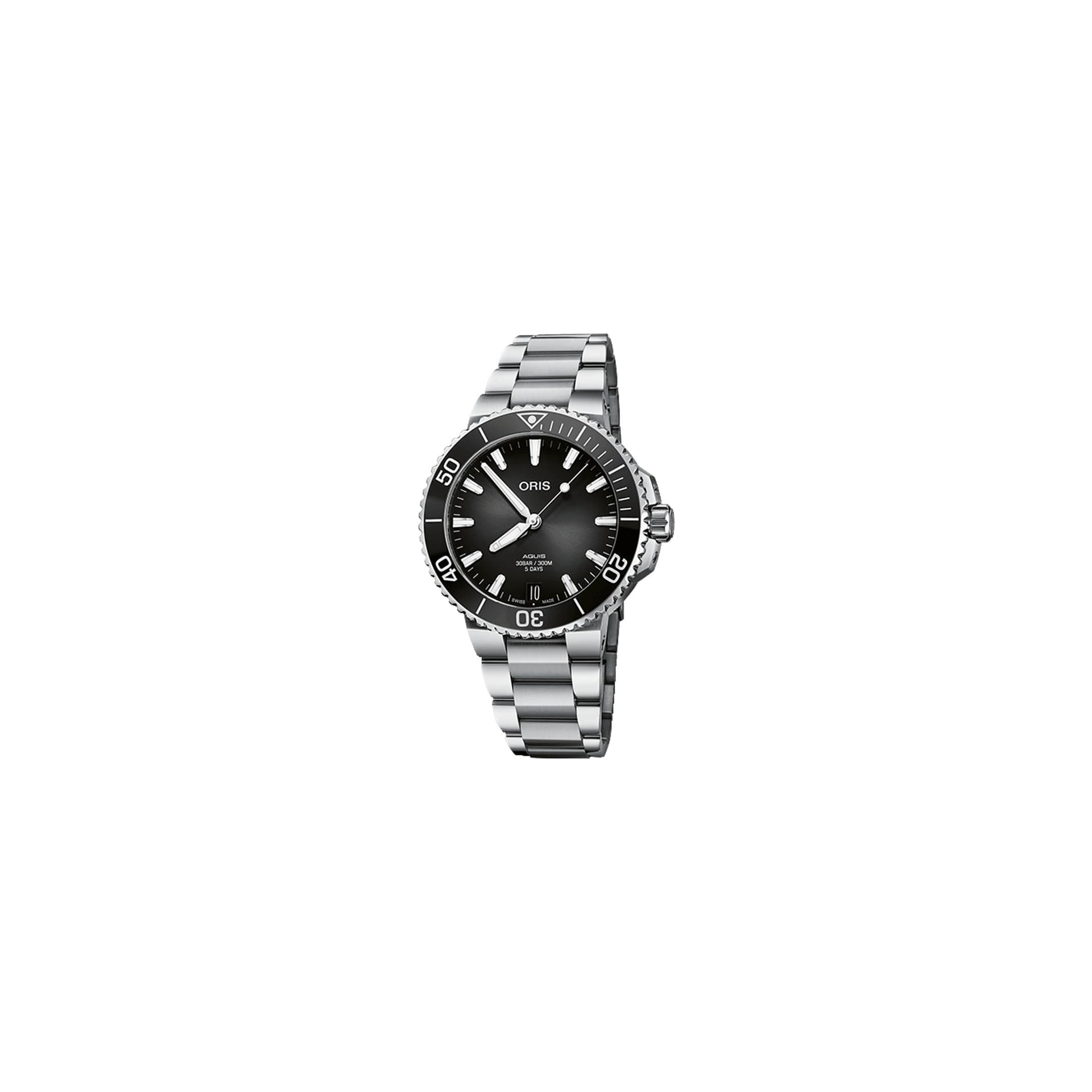 Oris Montre Oris Aquis Date Calibre 400 automatique cadran noir bracelet acier 41,5 mm