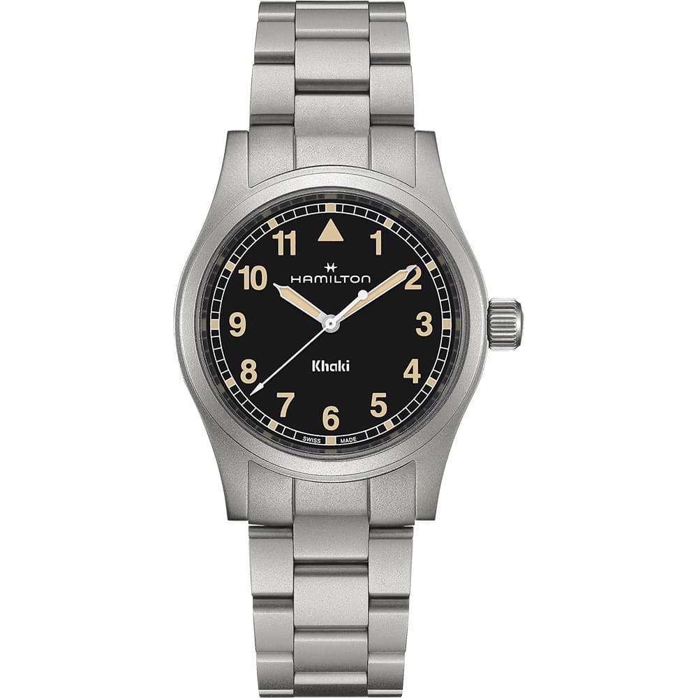 Hamilton Montre Hamilton Collection Khaki Field en Acier Argenté