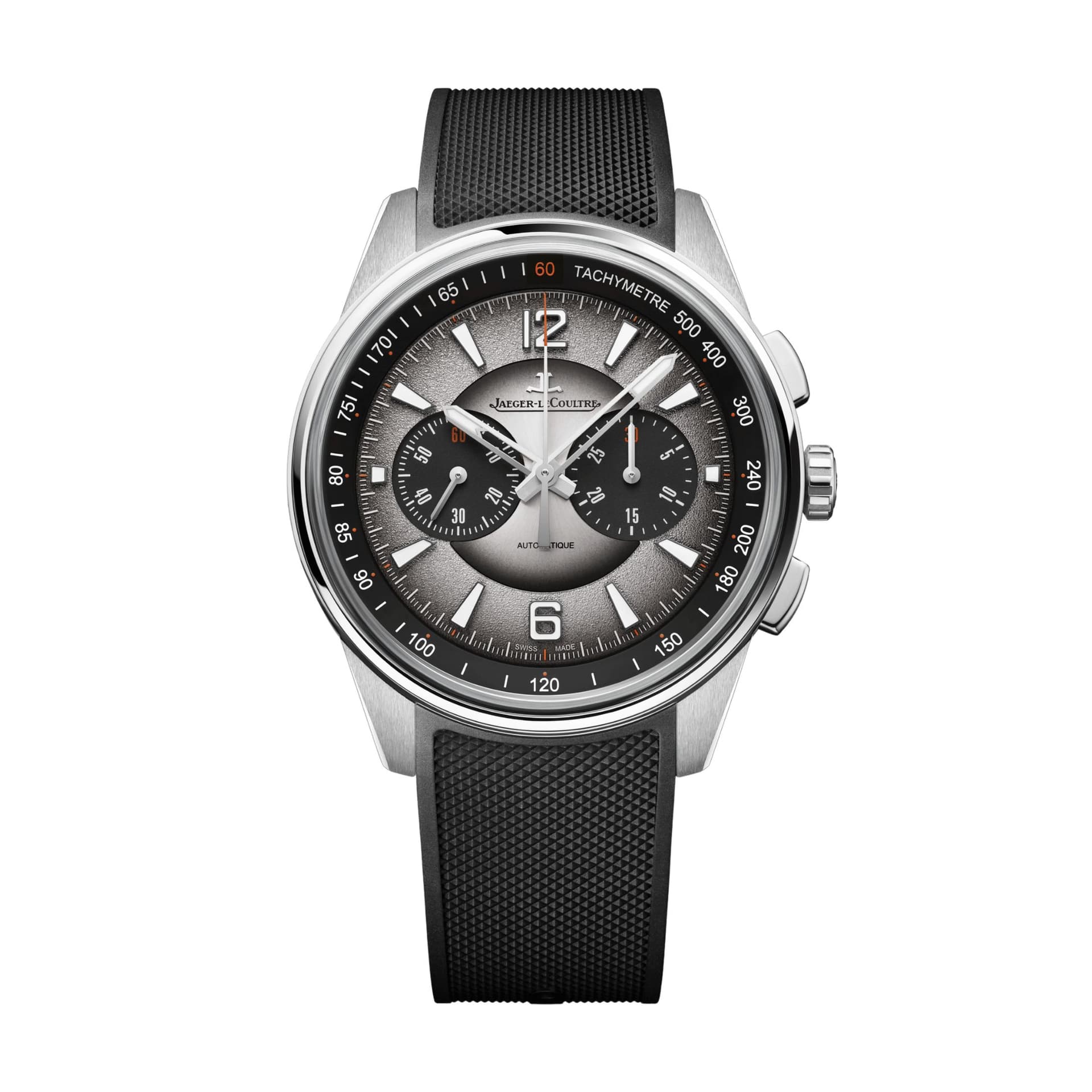 Jaeger-LeCoultre Montre Jaeger-LeCoultre Polaris Chronograph automatique cadran gris laqué bracelet caoutchouc 42 mm