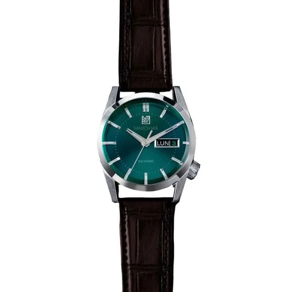 March LA.B Montre March LA.B AM89 Electrique Forest Alligator Marron