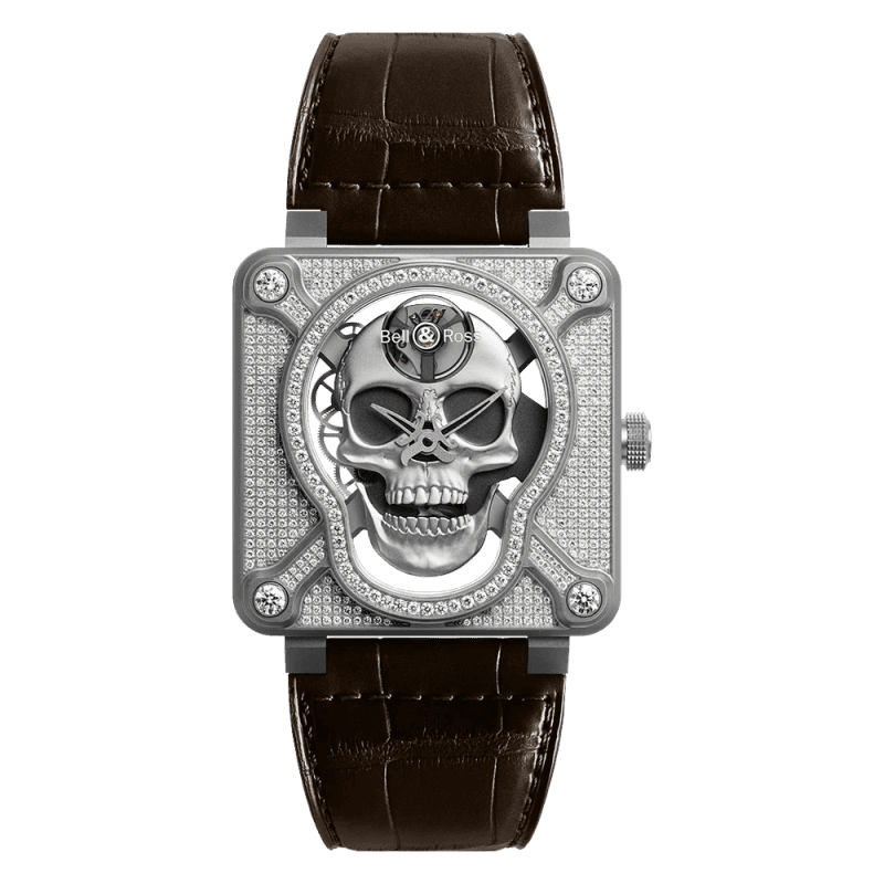 Bell & Ross Bell & Ross BR-01 laughing skull full diamond