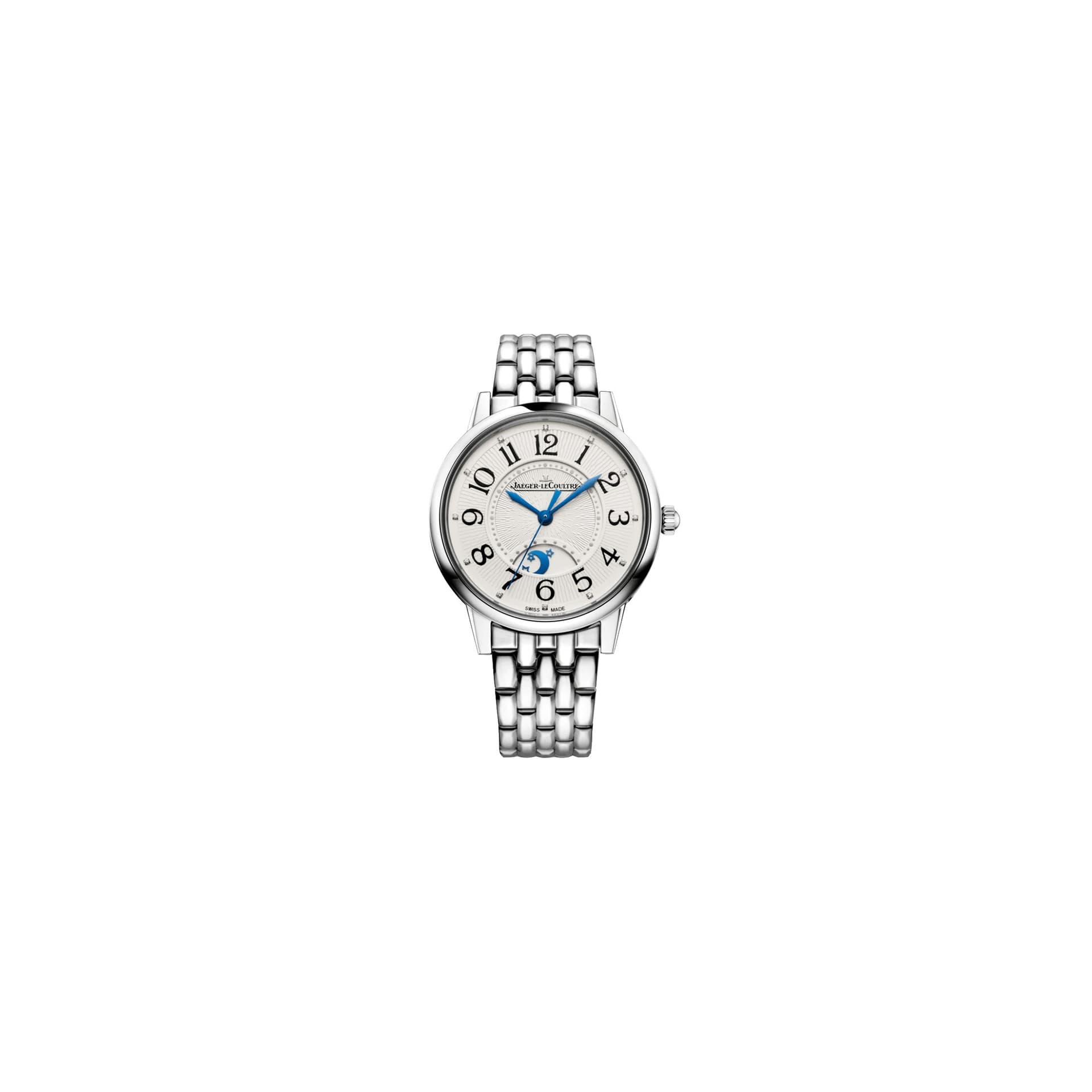 Jaeger-LeCoultre Montre Jaeger-LeCoultre Rendez-Vous Classic Night &amp; Day automatique cadran argent bracelet acier 34 mm