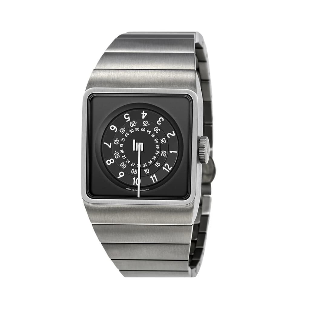 Lip Montre Lip Big TV Titane 671658- Homme - cadran Noir- -