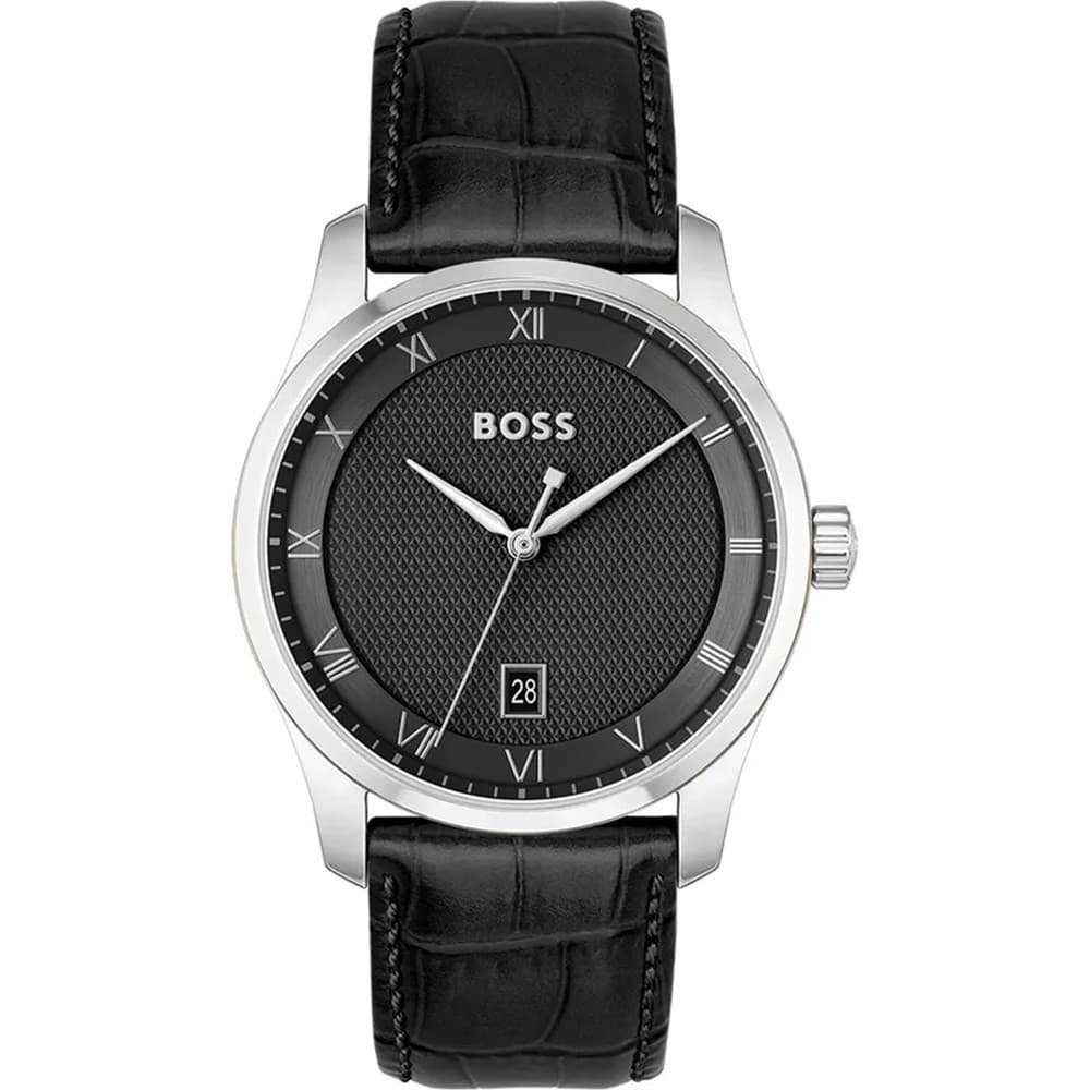 Hugo Boss Montre Boss Collection Business Principle en Cuir Noir