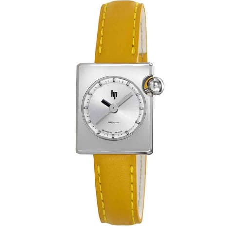 Lip Montre Lip Mach 2000 Mini Square - - cadran Argent- 30 x 28 mm - Acier -671668