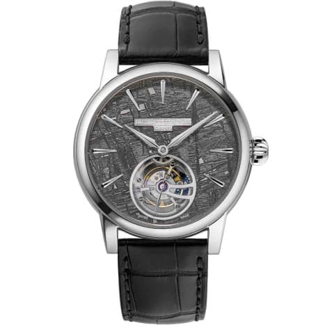 Frédérique Constant Montre Frédérique Constant Manufacture Classic Tourbillon Automatique Cadran Gris Bracelet Cuir - FC-980MT3HPT