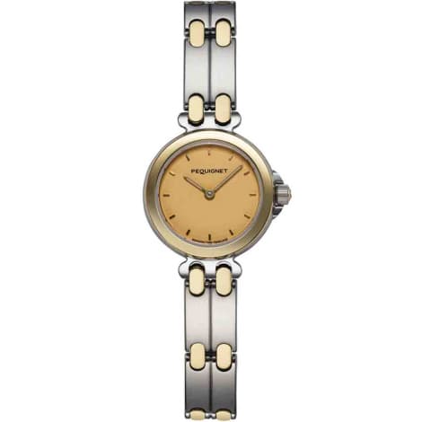 Pequignet E. Montre Pequignet Moorea - Acier & Or avec Cadran Champagne 25 mm - 7851328