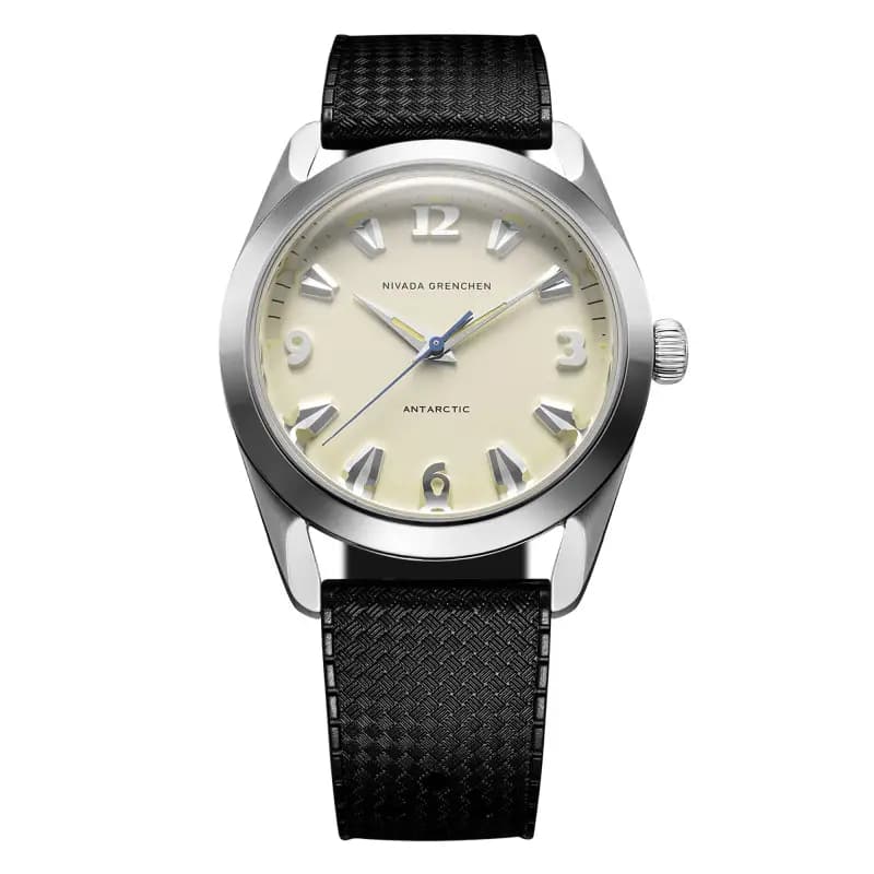 Nivada Grenchen Montre Antarctic 38mm Eggshell Beige Luminova 32080A