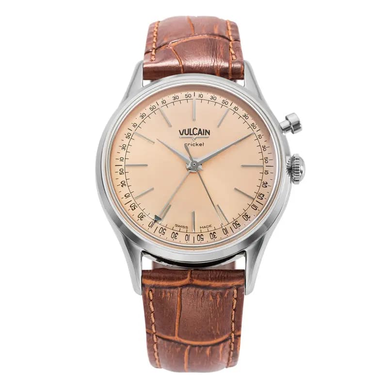Vulcain Montre Cricket President 36mm Pale Salmon