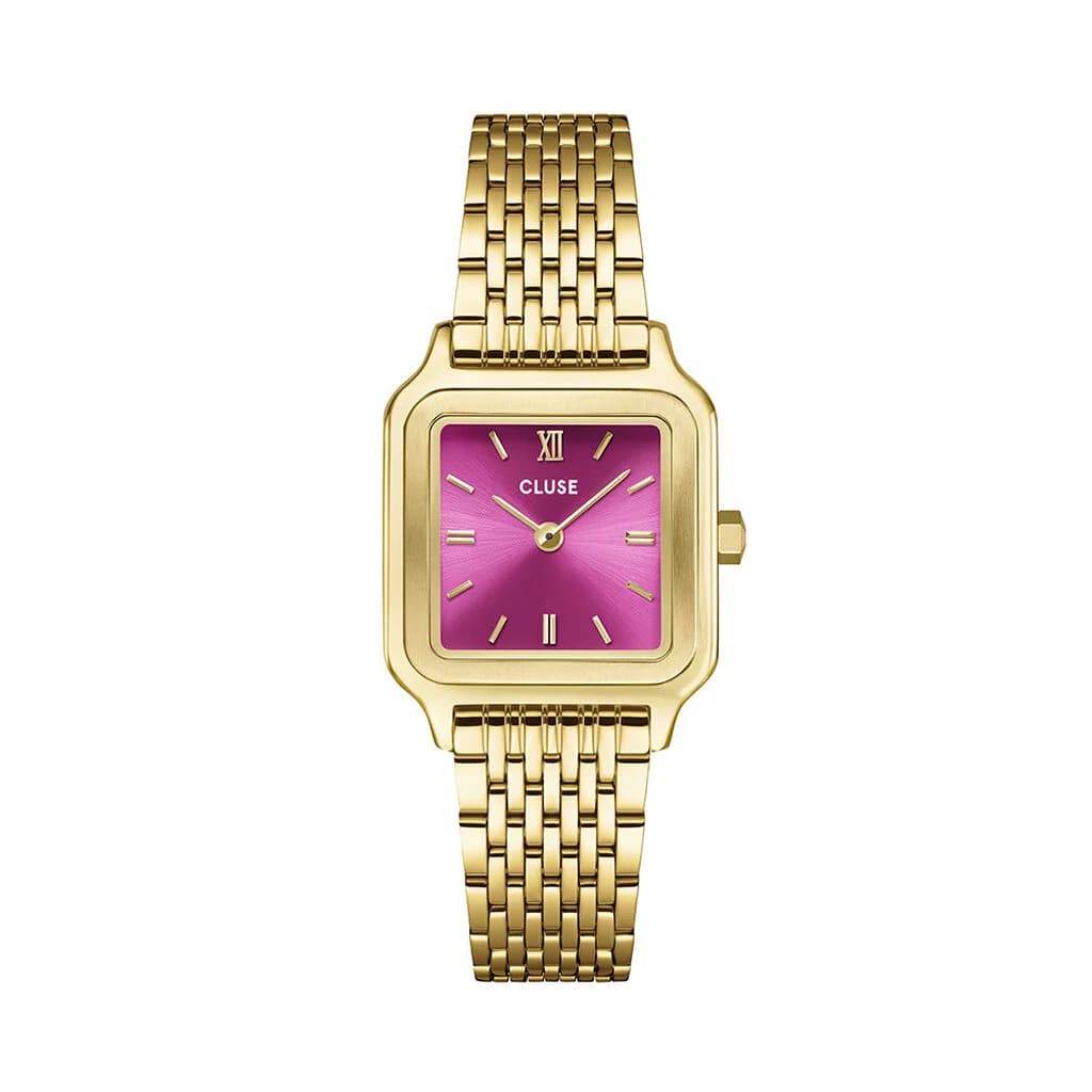 Cluse Gracieuse Petite Watch Steel, Fuchsia Pink, Gold Colour
