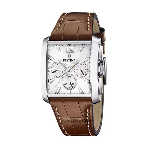 Festina Montre Analogique Homme Festina Cuir Marron F20636/1