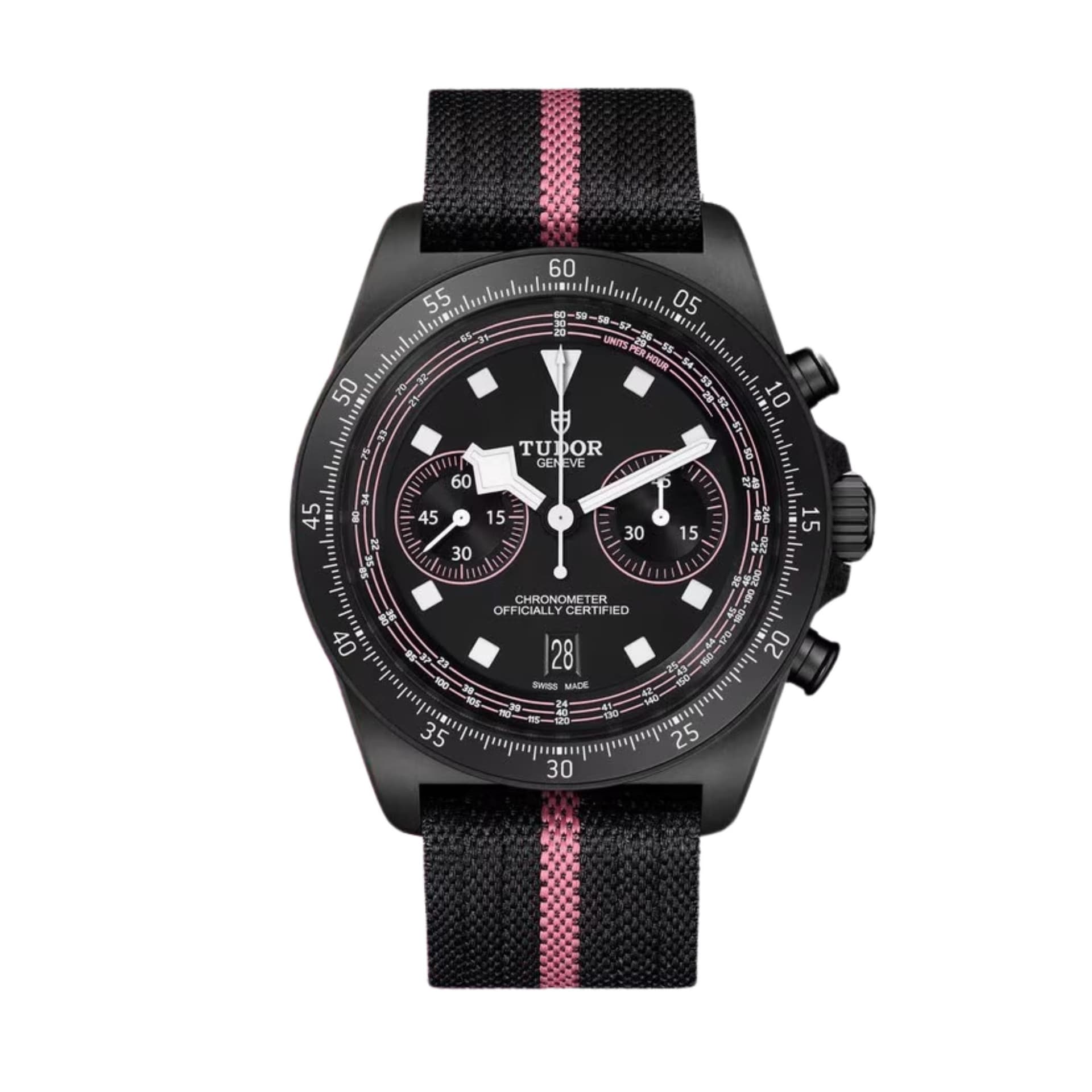 Tudor Pelagos FXD Chrono Pink — boîtier carbone
