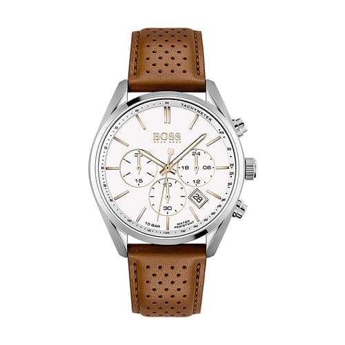 Hugo Boss Montre Analogique Homme Boss Cuir Marron 1513879