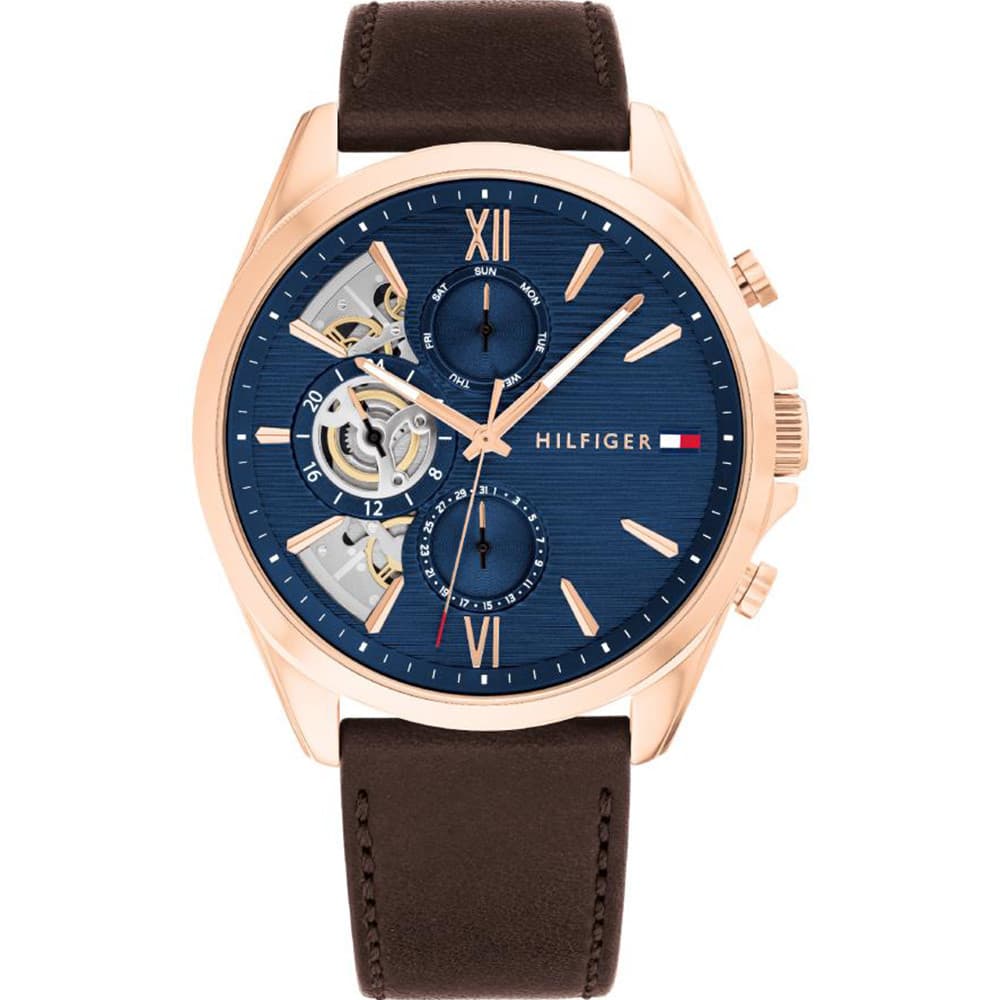 Tommy Hilfiger Montre Tommy Hilfiger en Cuir Marron